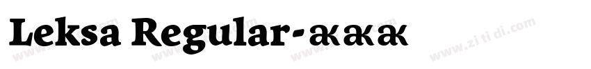 Leksa Regular字体转换